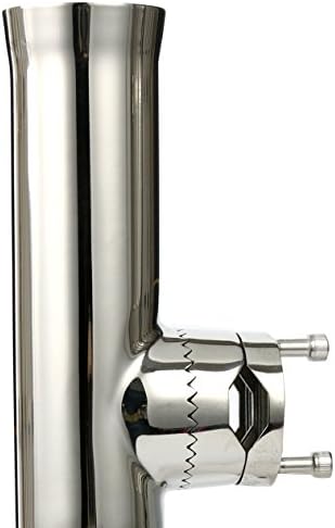 Amarine Made (2x) Stainless Tournament Style Clamp on Fishing Rod Holder for Rails 1" to 1-1/4" Rail Mount Rod Holder - Image 7