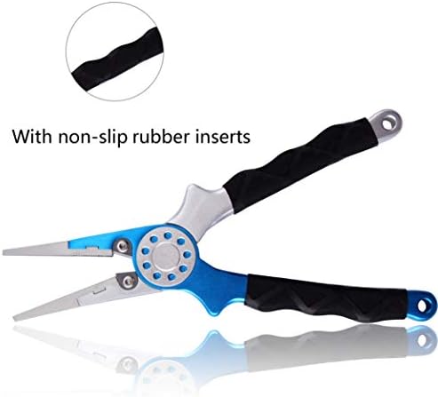 Saltwater Fishing Pliers, Aluminum Braid Cutter with Sheath - Image 3