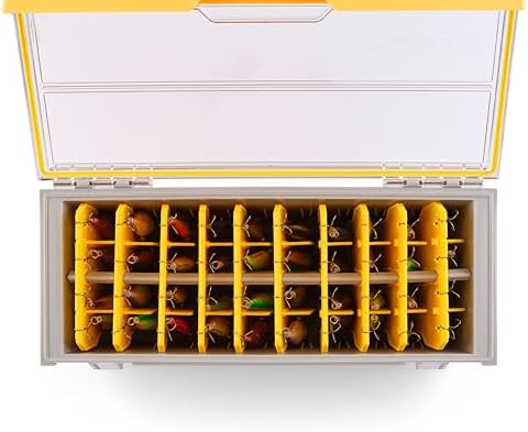 Plano EDGE Short Hang Box, Stores 40 Crankbaits, with Rust-Preventive Rustrictor, Dri-Loc Watertight Seal, WaterWick, DuraView Transparent Lid, Stackable Storage for Fishing Organization - Image 7