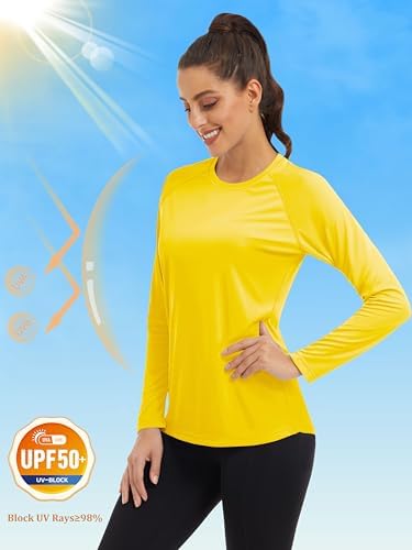 MAGCOMSEN Women's Long Sleeve Shirts UPF 50+ Sun Protection Shirts for Hiking Fishing Workout Rash Guard - Image 3