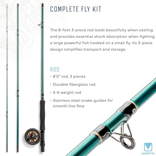 Martin Fly Reel and Fishing Rod Combo Kit - Image 3