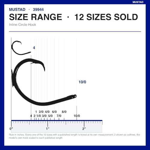 Mustad 39944 Demon Perfect Circle in-Line Wide Gap Fishing Hooks, Black Nickel, UltraPoint - Image 3