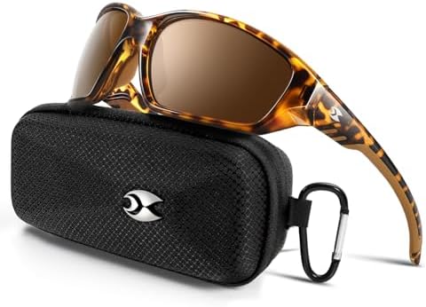 suoso Sports Polarized Sunglasses for Men: Womens UV400 Protection Sun Glasses Wrap Around Goggles for Fishing Driving TR90 by suoso