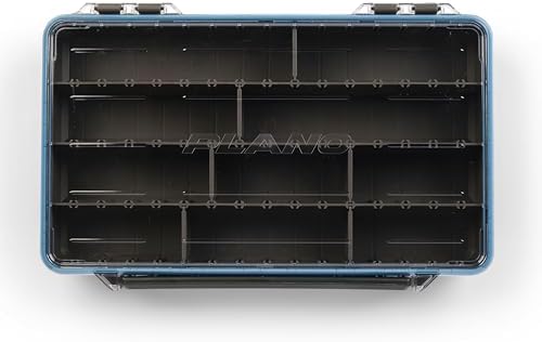 Plano StowAway 3700 Waterproof Stow Tackle Box, IPX7 Waterproof, with Rustricor, Single Latch Design, Transparent DuraView Lid, Stackable Storage for Fishing Bait, Lures and Gear - Image 4