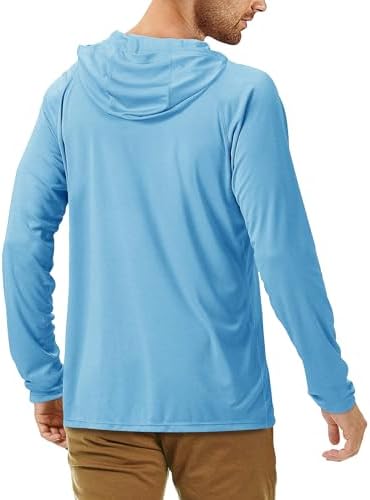 Roadbox Mens Fishing Sun Hoodie, Long Sleeve UPF 50+ UV Protection Shirts - Image 3