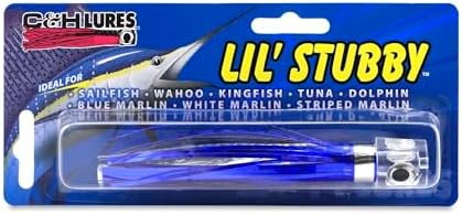 C&H Lil Stubby Fishing Lure, Ballyhoo Skirt, 5.5 in, Saltwater Trolling - Image 2
