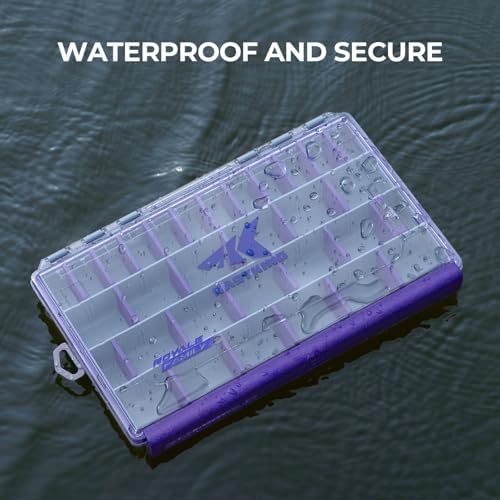 KastKing HyperSeal Waterproof Tackle Box, 3700 1 Pack, Purple - Image 3