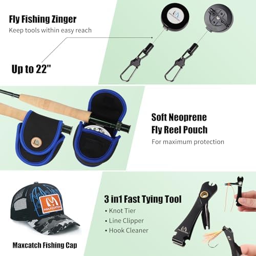 Maxcatch Ultra-Lite Fly Rod for Stream River Panfish/Trout Fishing 1/2/3 Weight and Combo Set Available - Image 5