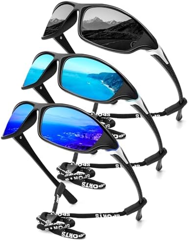 KALIYADI Sports Polarized Sunglasses Men UV400 Protection for Fishing Driving Cycling by KALIYADI