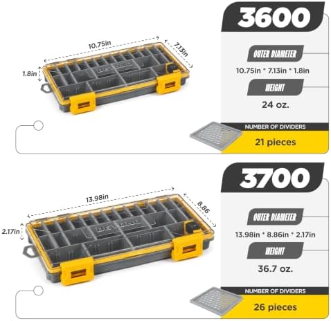 Beyond Fishing Drylock Waterproof Tackle Box 3700 Size - Image 2