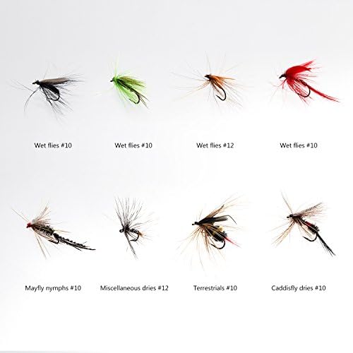 Bassdash Fly Fishing Assorted Flies Kit, Pack of 64 pcs Fly Lure Including Dry Flies, Wet Flies, Nymphs, Streamers, Terrestrials, Leeches and More, with Magnetic Fly Box - Image 4