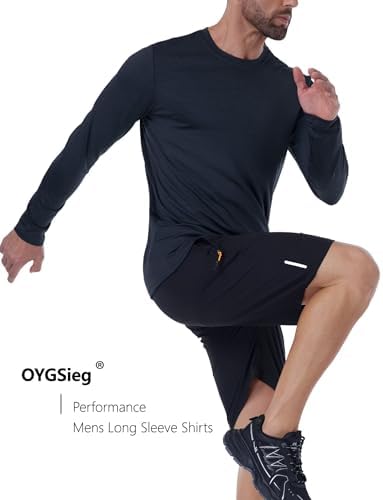 OYGSieg 6/7 Pack Men's Quick Dry Long Sleeve UPF50+ Sun Shirts - Image 3