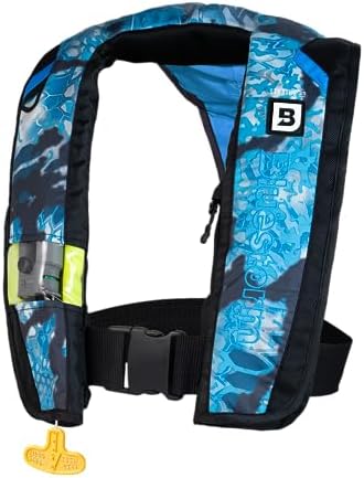BLUESTORM Stratus 35 Inflatable Life Jacket PFD for Adults | US Coast Guard (USCG) Approved Automatic Self Inflating Life Vest Preserver with Manual Ripcord by Bluestorm