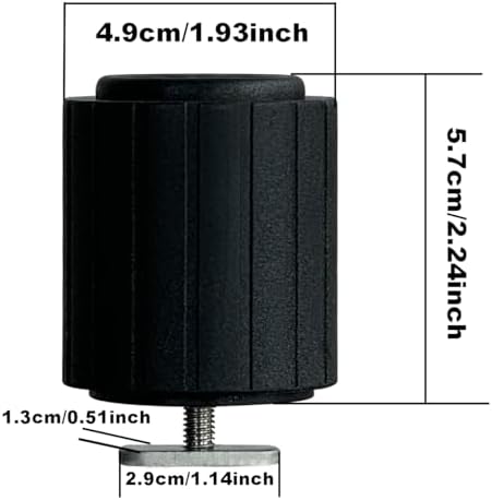 2 Pack Fishing Rod Holder with Track Mount Universal T-Shaped Screw Mounted on Rail for Kayak, Canoe, Fishing Boat - Image 4