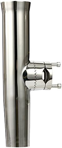 Amarine Made (2x) Stainless Tournament Style Clamp on Fishing Rod Holder for Rails 1" to 1-1/4" Rail Mount Rod Holder - Image 5