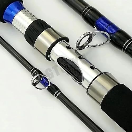 Portable Saltwater Offshore Heavy 3-Piece Spinning Rod 30-50lb Fishing Rod Portable Boat Jigging Trolling Fishing Rod Graphite Spin Rod 6Ft & 7Ft - Image 6