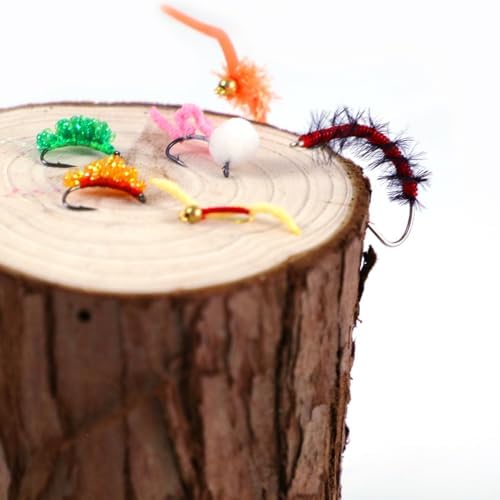 16Pcs Fly Fishing Wet Flies Nymphs, Squirmy Wormy, Streamers, Egg Fly Flies, Bunny Muddler Flies for Trout Salmon with Fly Box - Image 7