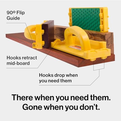 MICROJIG GRR-RIP-BLOCK Smart Push Block for Routers, Jointers, Band and Table Saws, Woodworking Tool, Extreme Grip, GB-1, Yellow/Green - Image 5