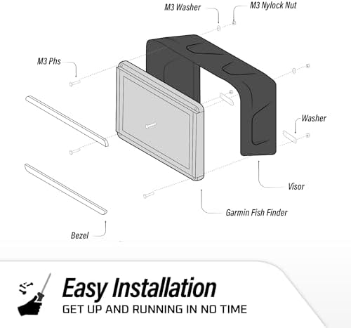 BerleyPro Visor for Garmin Fish Finder – ECHOMAP UHD/UHD2/Ultra, GPSMAP, Striker - Image 5