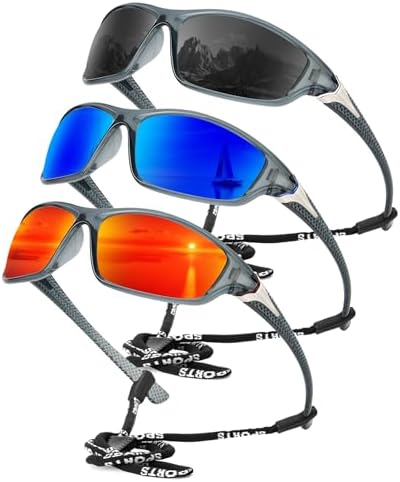 KALIYADI Sports Polarized Sunglasses Men UV400 Protection for Fishing Driving Cycling by KALIYADI