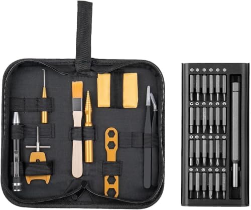 QUA'ANNYU Fishing Reel Maintenance Kit, Professional Fishing Reel Care & Repair Tool Set with 24/30/38-in-1 Screwdriver Set by QUA%27ANNYU