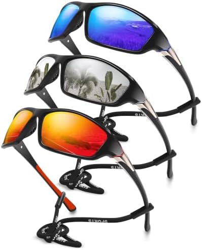 Polarized Sports Wrap Around Sunglasses Men Fishing Running Golf by Foliful