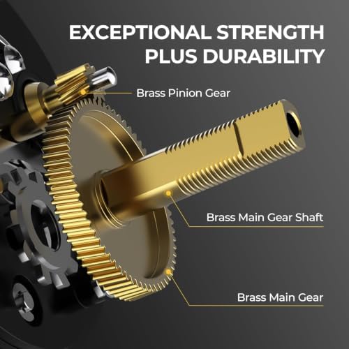 KastKing Rover Round Baitcasting Fishing Reels, Perfect Reel for Catfish - Image 4