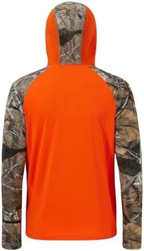 BASSDASH Men’s UPF 50 Performance Fishing Shirt Cooling Hoodie Camo Long Sleeve FS17M - Image 2