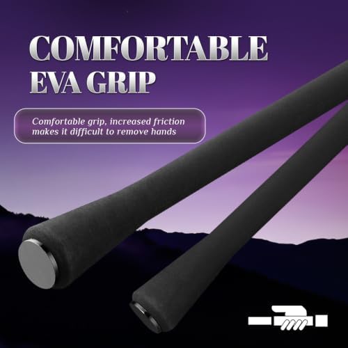 ROOBLINOS Mildness Surf Fishing Rod,10ft 11ft 12ft Carp Fishing Rod, 27T Carbon Fiber Spinning Rod, Portable 3-Piece Casting Rod for Freshwater Saltwater Big Game Fishing - Image 6