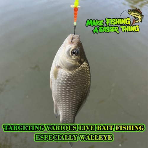 Walleye Spinner Rig 10 Pcs, Hand-Tied Crawler Harness with Colorado Blades & Baitholder Hooks – 41" 30lb Mono Leader for Freshwater Walleye Fishing - Image 6