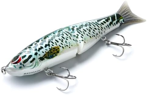 Bassdash SwimShad Glide Baits Jointed Swimbait Bass Pike Salmon Trout Muskie Fishing Lure - Image 6