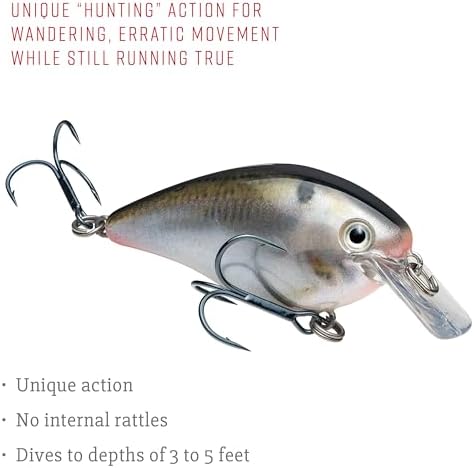 Strike King KVD 1.5 Hard Knock Fishing Lure, 3/8 oz, 3D Lifelike Eyes - Image 4
