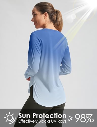G Gradual Women's Sun Shirts UPF 50+ Long Sleeve Workout Hiking Tops - Image 4