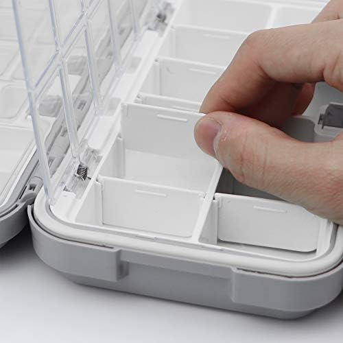 Fishing Tackle Box, Floating Storage Box, Double-Sided Lure Box with Adjustable Dividers Organizer Making Kit Container - Image 5