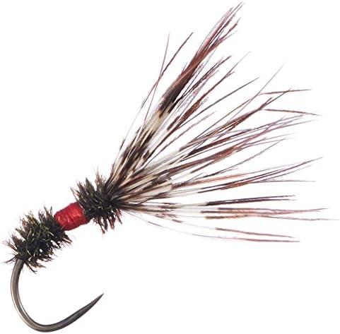 BASSDASH Trout Fly Fishing Flies Tenkara Wet Dry Flies Nymphs Sakasa Kebari 12pcs Assortment Barbless Barbed Hooks - Image 6