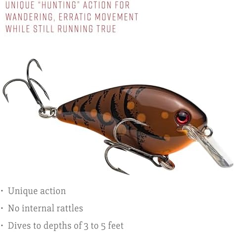 Strike King KVD 1.5 Hard Knock Fishing Lure, 3/8 oz, 3D Lifelike Eyes - Image 4
