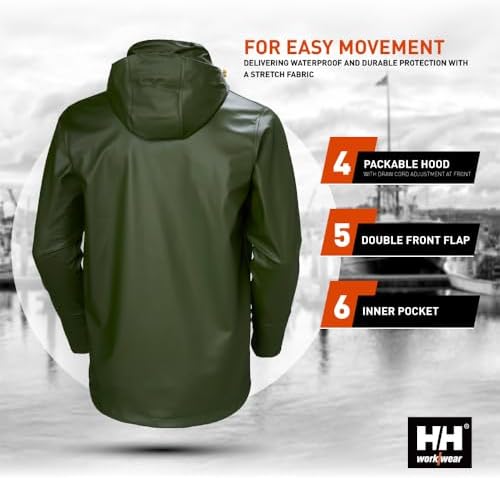 Helly Hansen Gale Men's Rain Jacket, Waterproof, Stretch Fit, Hiking Jacket - Image 5
