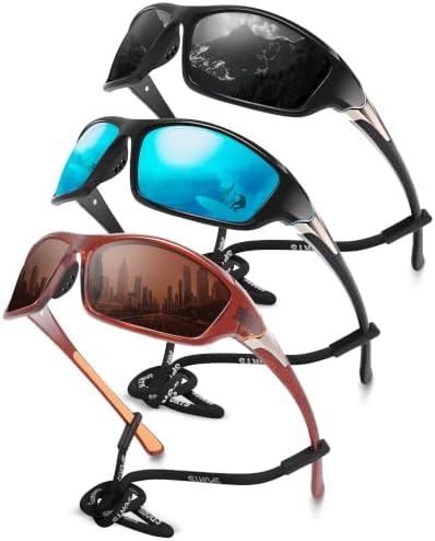 Polarized Sports Wrap Around Sunglasses Men Fishing Running Golf by Foliful