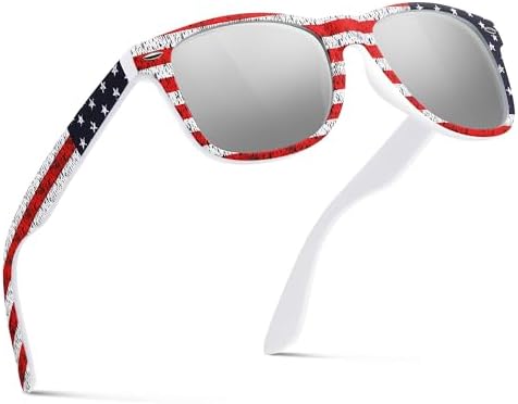 FEIDUSUN Sunglasses Men Polarized Sunglasses for Mens and Womens,Black Retro Sun Glasses Driving Fishing UV Protection by FEIDUSUN