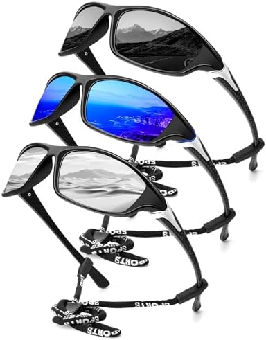KALIYADI Sports Polarized Sunglasses Men UV400 Protection for Fishing Driving Cycling by KALIYADI
