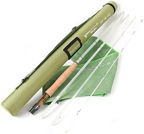 M MAXIMUMCATCH Maxcatch Fiberglass Fly Fishing Rod: 3wt/ 5wt/ 6wt/8wt in Blue,Orange, Purple or Transparent by Maxcatch