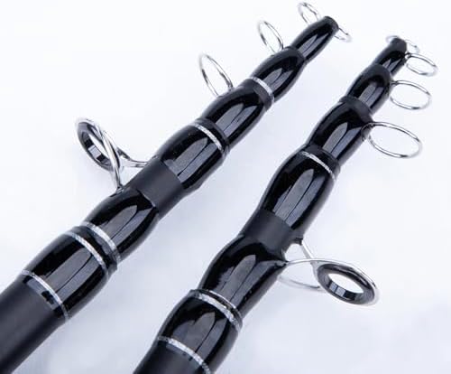 RIFT Apache II Fly Fishing Rod – Carbon Fiber Telescopic Fishing Rod – One-Piece Travel Fishing Rod – Fast Action Fly Rod with Aluminum Reel Seat, Stainless Guides, and Folding Hook Keeper - Image 2