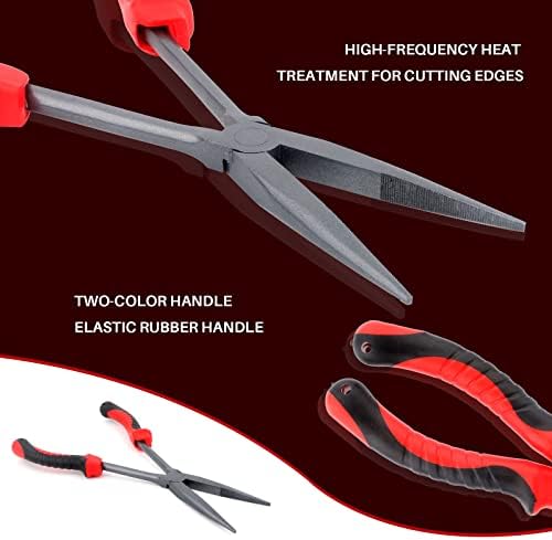 Hikary Long Nose Fishing Pliers, Stainless Steel Hook Remover Braid Cutter Rustproof Multi-Tool Fishing Gripper for Freshwater Saltwater - Image 2