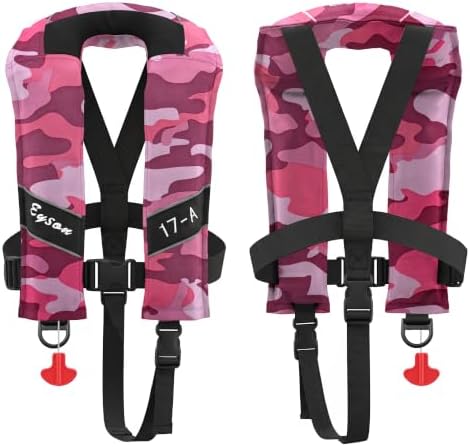 Automatic Inflatable Life Jacket, Preserver PFD for Kids,Life Vest for Kid,Supports Weight up to 160 pounds(YSH725) - Image 2