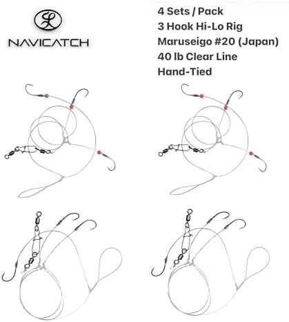 Hi-Lo Rig – Pre-Tied Hooks, PE Line, 4/6 Pack, #13/#16/#20 - Image 5