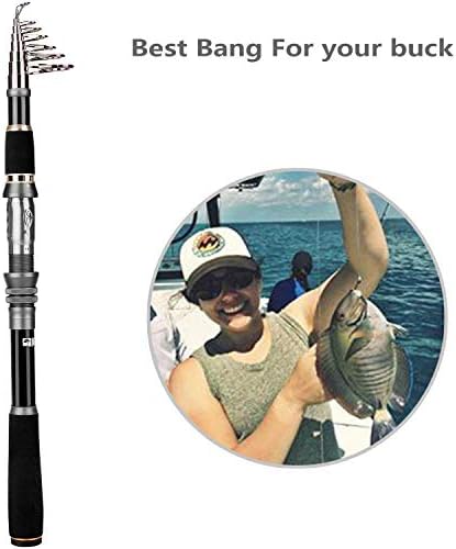 PLUSINNO Collapsible Telescopic Fishing Rod Pole and Reel Combo Starter Kit - Image 5