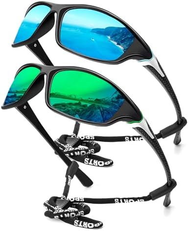 KALIYADI Sports Polarized Sunglasses Men UV400 Protection for Fishing Driving Cycling by KALIYADI