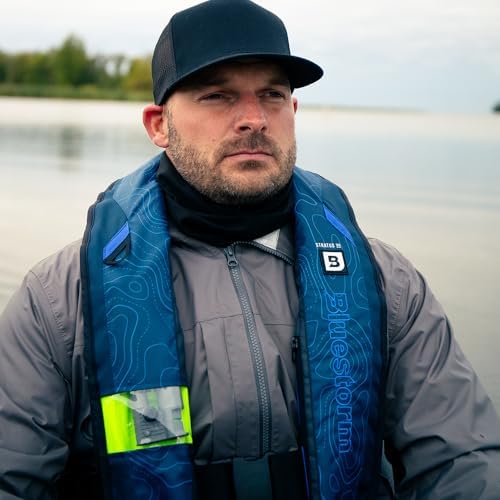 BLUESTORM Stratus 35 Inflatable Life Jacket PFD for Adults | US Coast Guard (USCG) Approved Automatic Self Inflating Life Vest Preserver with Manual Ripcord - Image 3
