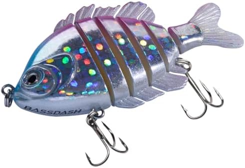 BASSDASH SwimPanfish Multi Jointed Bluegill Bass Fishing Lure Swimbaits - Image 5