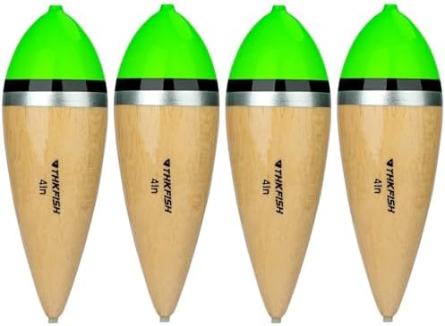 THKFISH Fishing Bobbers Slip Bobbers for Fishing Floats Bobbers for Fishing Balsa Bobbers for Steelhead Fish Float Rigs Freshwater Saltwater Floatage by THKFISH
